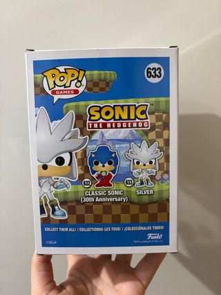 Funko Pop! Silver Sonic 633 Glows in Dark