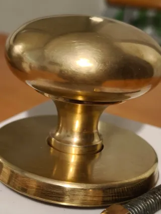 Pomo Puerta Latón Macizo 75mm Nuevo