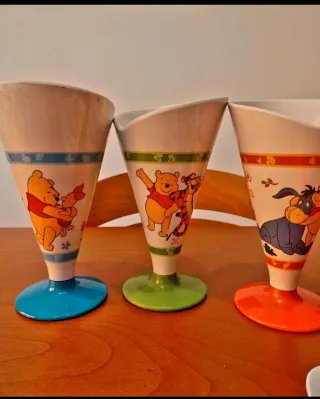 Set Winnie the Pooh: Bicchieri, Vassoio e Tagliere