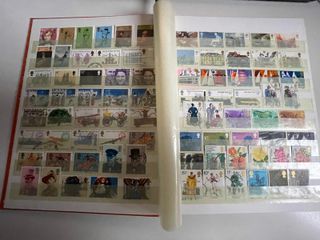 Clasificador con sellos usados de Inglaterra.