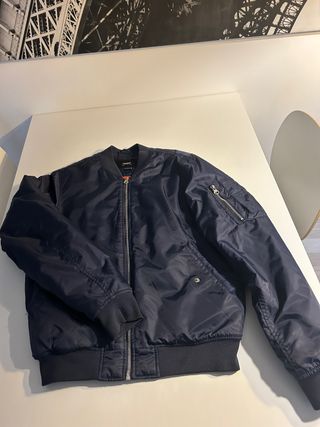 Chaqueta Bomber Azul Talla S