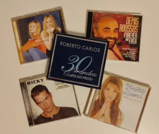 Lote 5 CDs, Ricky Martin, Britney Spears, etc