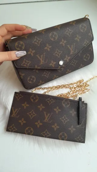Borsa Louis Vuitton Marrone Oro