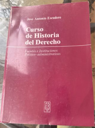 Curso De Historia Del Derecho
