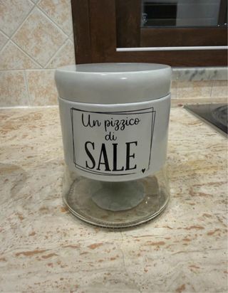 Contenitori Zucchero e Sale Vetro Ceramica