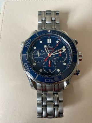 Reloj Omega Seamaster Cronógrafo Azul