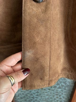 Montone vintage uomo beige/marrone