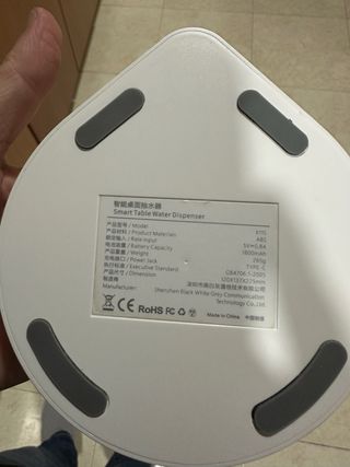 Dosificador de agua automático.