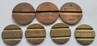 7 Vecchie Schede Telefoniche