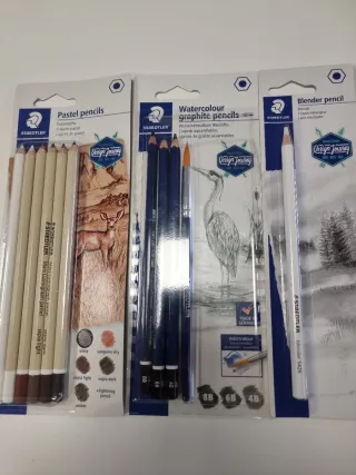 Lápices Staedtler: Pastel, Acuarela, Difumino