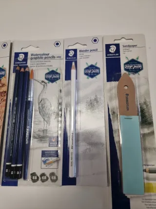 Lápices Staedtler: Pastel, Acuarela, Difumino