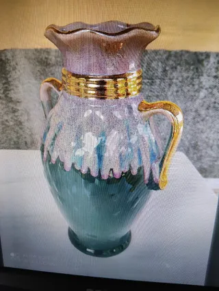 Jarrón de porcelana decorativo