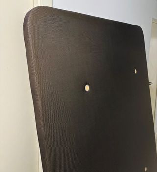 Somier 150 tapizado marrón base cama