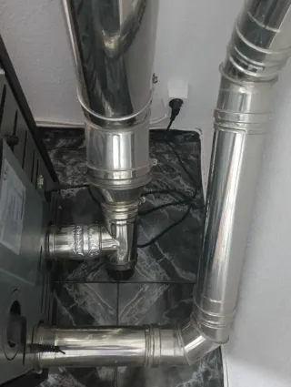 Estufa de pellets completa. Brompi Rita 8kw