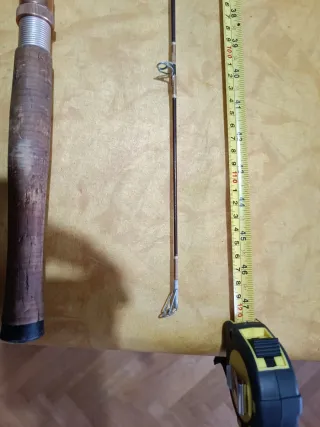 Caña de pescar de fibra desmontable