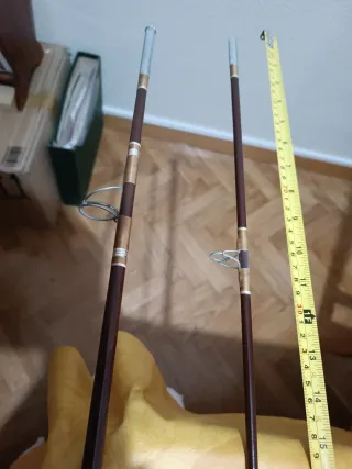Caña de pescar de fibra desmontable