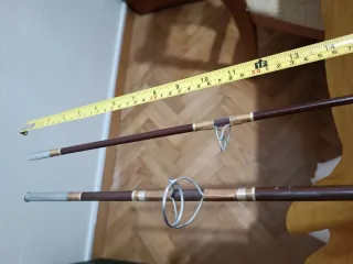 Caña de pescar de fibra desmontable