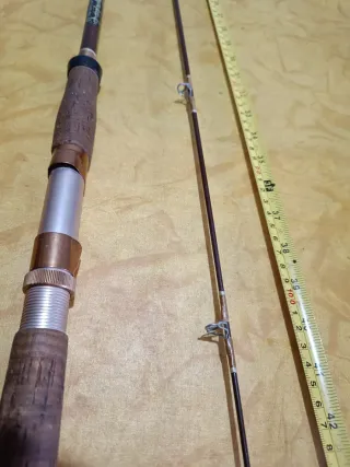 Caña de pescar de fibra desmontable