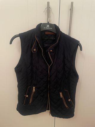 Chaleco Zara Negro Mujer