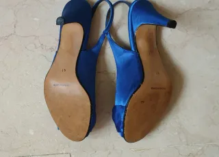 Zapatos de fiesta Mary Paz azul talla 41