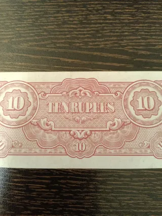 Billete 10 Rupias Birmania Gobierno Japón 1942-44