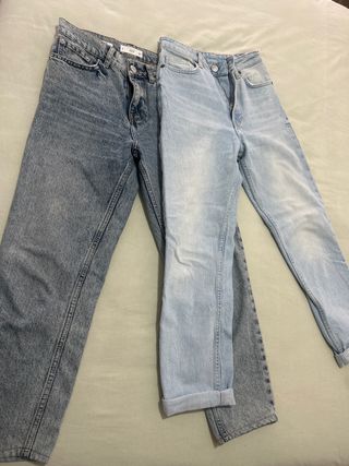Jeans Zara Mom Fit Mujer