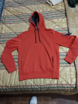 Felpa Baci e Abbracci arancione Taglia M