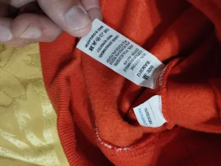 Felpa Baci e Abbracci arancione Taglia M