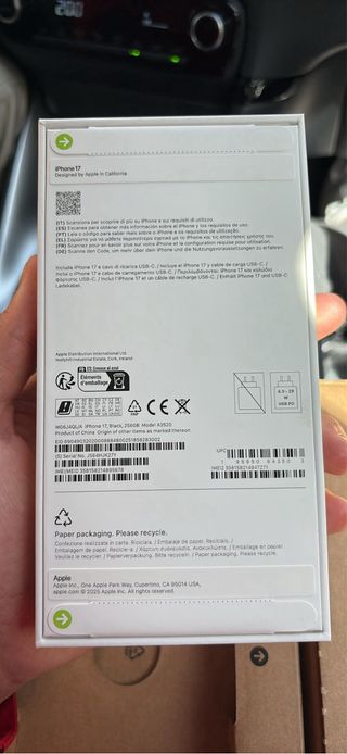iPhone 17 256gb  negro Nuevo Sellado