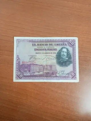 Billete 50 Pesetas Banco de España 1928