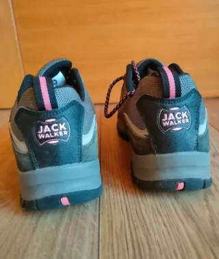 Zapatillas Trekking Mujer Gris y Rosa