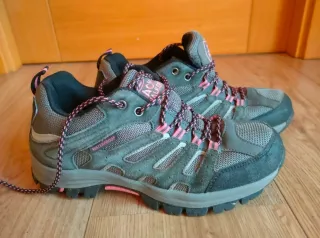 Zapatillas Trekking Mujer Gris y Rosa