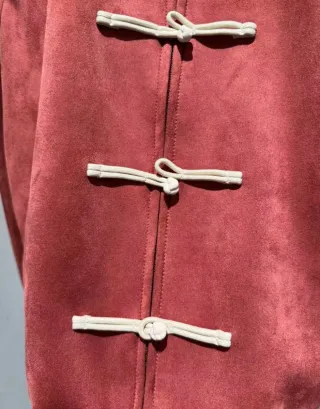 Chaqueta Adidas Roja Estilo Chino