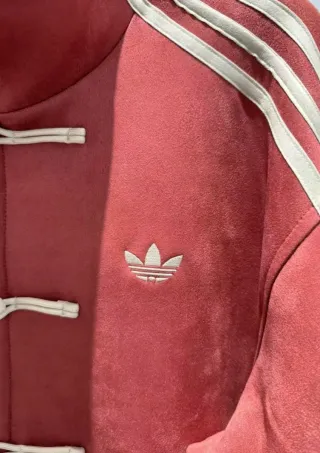 Chaqueta Adidas Roja Estilo Chino