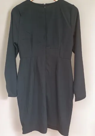 Vestido negro manga larga