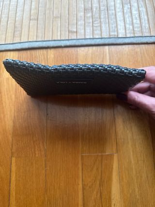 Cartera Bimba y Lola negra tejida