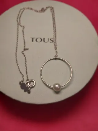 Collar Tous Plata Perla Aro
