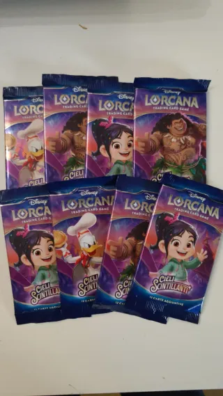 Disney Lorcana 8 bustine sigillate Cieli Scintilla