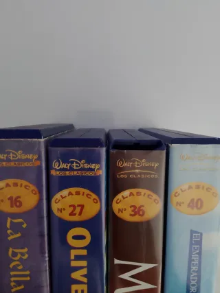 4 VHS Disney Clásicos (Español)