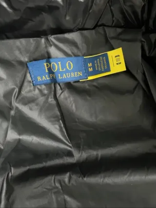 Abrigo Ralph Lauren Negro Brillante