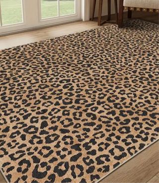 Alfombra estampado leopardo