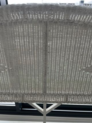 Cabecero de matrimonio mimbre blanco 2m de ancho x