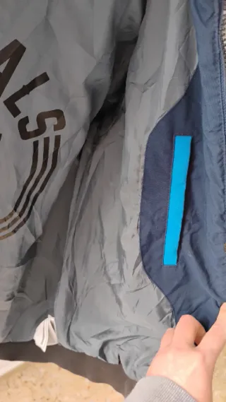 Chaqueta Adidas Azul y Gris