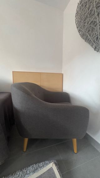 Sillón de diseño gris