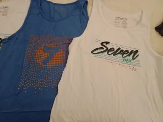 3 x Seven MX T-shirt Medium muscle back