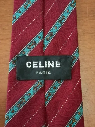 Cravatta Seta Celine Paris Vintage