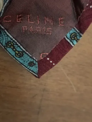 Cravatta Seta Celine Paris Vintage