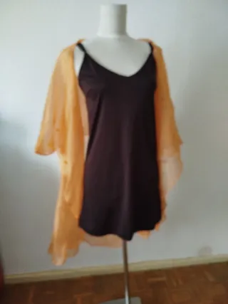 Capa o fular tipo chaqueta naranja