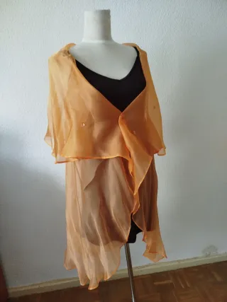 Capa o fular tipo chaqueta naranja