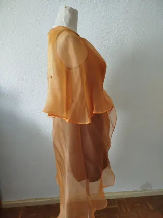 Capa o fular tipo chaqueta naranja